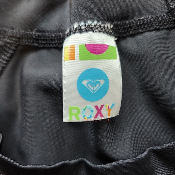 ROXY SWIM Rashguard RASH Guard T SHIRT Black Extra Small - Picture 3 of 4